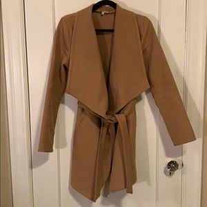 Camel Drape Coat from Vici Size Small